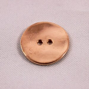 Shiny Rose Gold Metal Buttons: Dress Making Supplies (Pack of 5) image 4