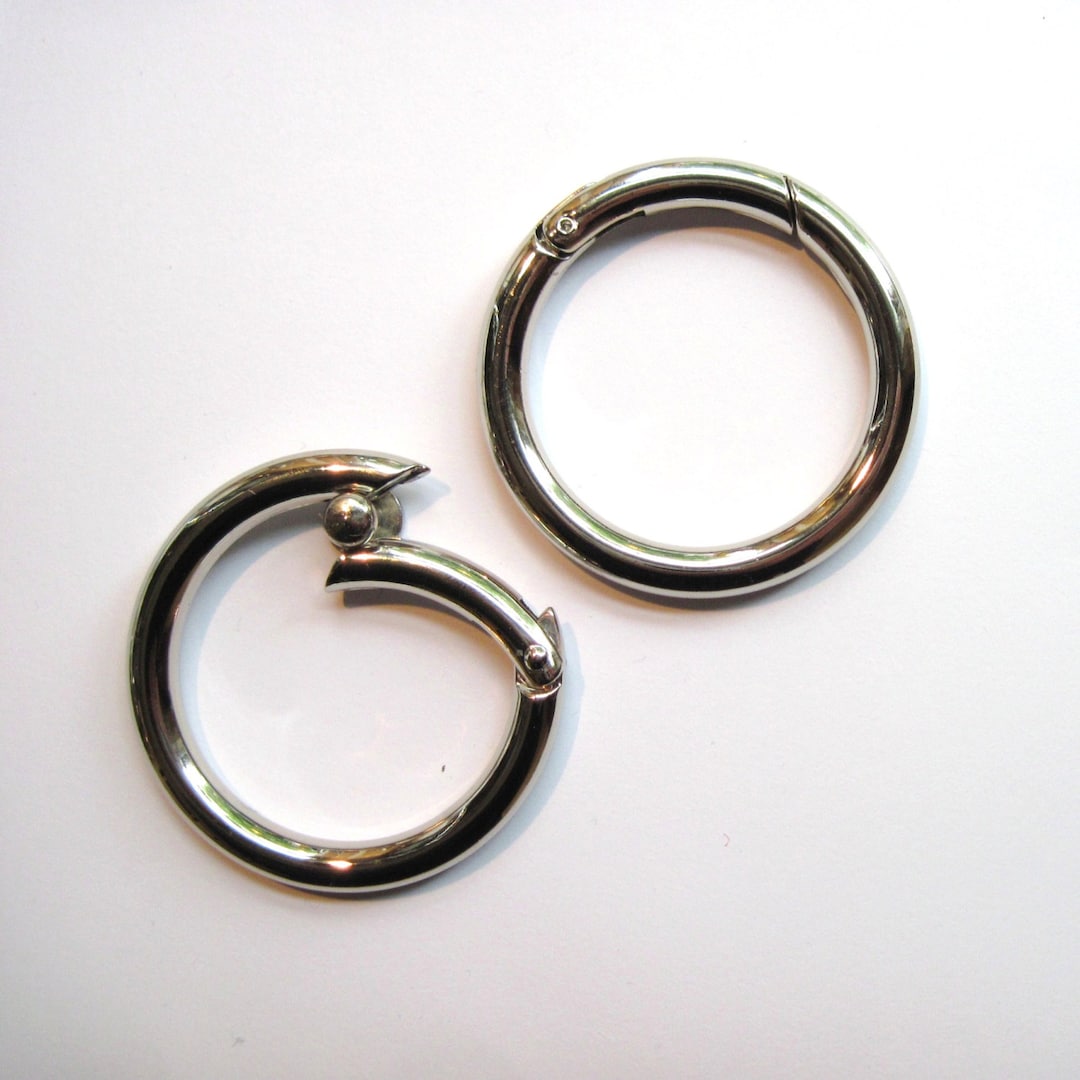 Hinged Snap Ring Silver Snap Ring Antique Brass Snap Ring Etsy