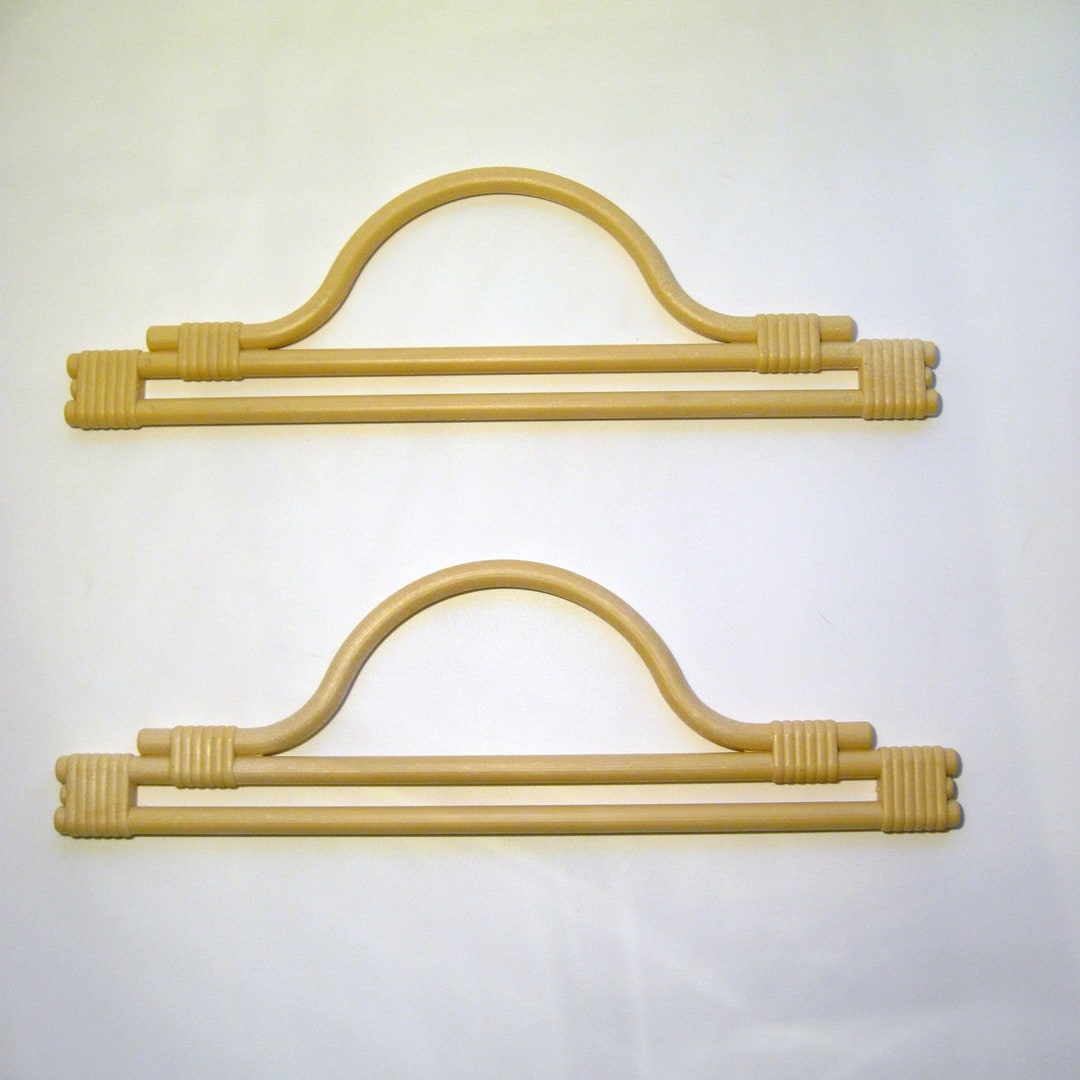 Bag Handles, Cane Effect Pair, Pair of Bag Handles, Bag Making Supplies