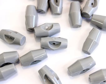 10 małych szarych guzików z zatrzaskiem do ubranek dla dzieci i niemowląt, małe szare plastikowe guziki, guziki do dzianin ręcznie robionych, artykuły do szycia w Wielkiej Brytanii