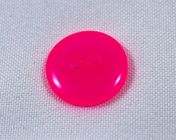 Neon Pink Buttons, Fluorescent Pink Buttons, Bright Pink Buttons