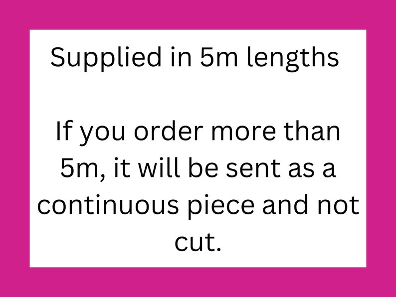 Iron on interfacing, MEDIUM weight, fabric stabiliser, medium weight interfacing, 5m piece UK shop, UK haberdashery, sewing supplies image 2