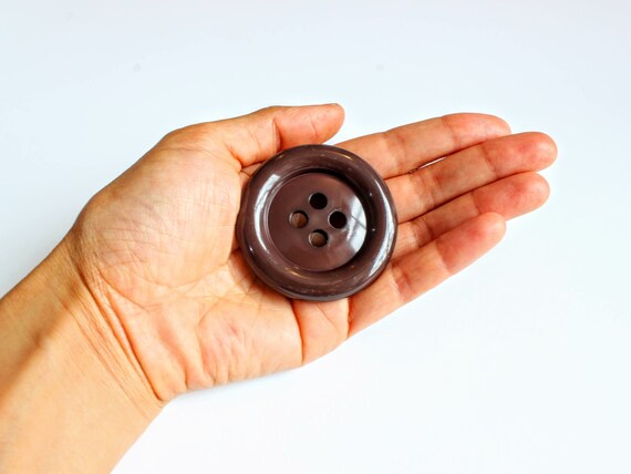 Giant Coat Buttons, Giant Plastic Buttons 5cm, Extra Large Buttons, Huge  Brown Button, UK Giant Buttons, UK Buttons Shop, Cloak Buttons 