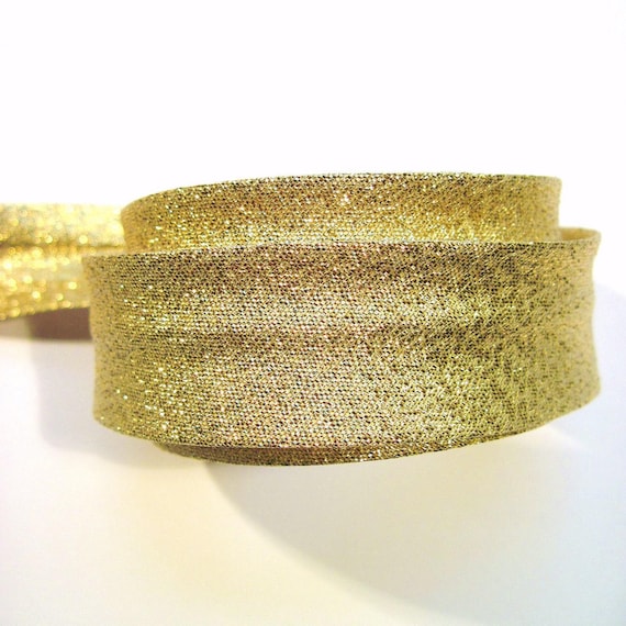 Metallic gold bias binding, metallic gold bias tape, gold trim, gold sewing tape,UK haberdashery, sew supplies, festive gold bias binding