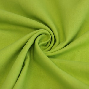 APPLE Rose and Hubble craft cotton ,  bright spring green plain cotton, UK sewing and crafting supplies