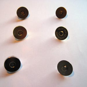 Magnetyczne zapięcia do toreb, zapięcia magnetyczne, magnetyczne zatrzaski do toreb, magnetyczne zamknięcia do toreb, 5x Magnetyczne zapięcia zatrzaskowe do toreb, LOKALIZACJA W WIELKIEJ BRYTANII zdjęcie 2