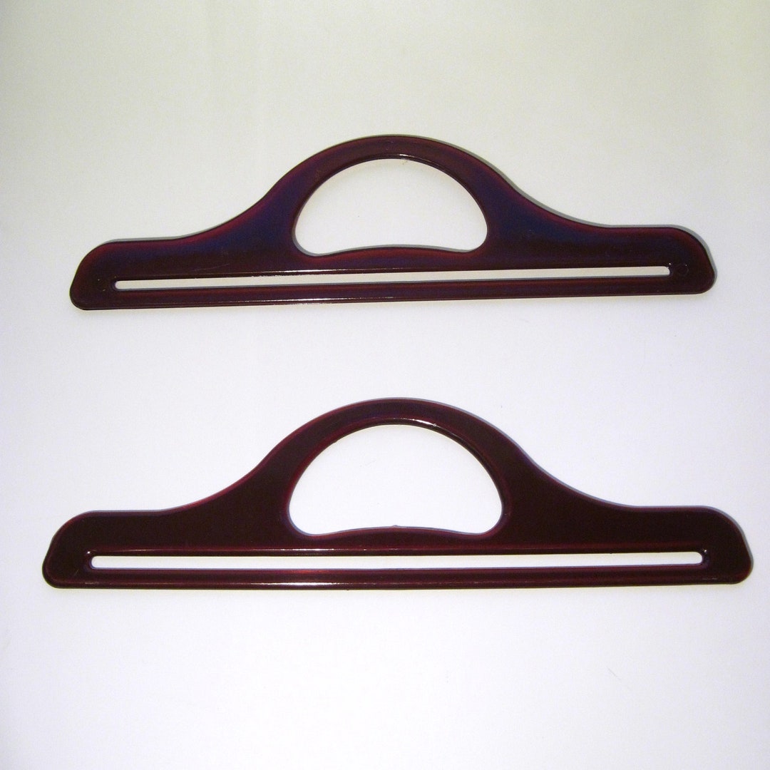 Amber Bag Handles, Pair of Bag Handles, Bag Making Supplies, Bag Making