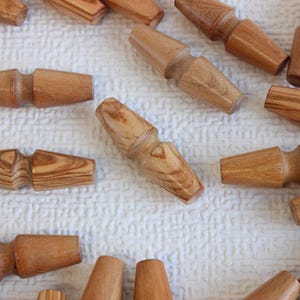 Traditionelle Knebelknöpfe, Holzknebel, Holzknöpfe, Paddington Bär Knebel, traditionelle Knöpfe, 35 mm UK SELLER