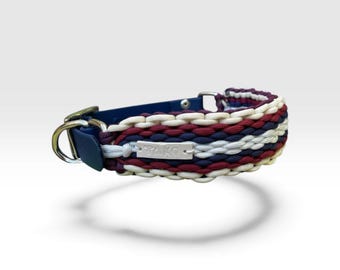 Collare per cani in paracord fatto a mano: collare per animali domestici durevole, regolabile e personalizzato