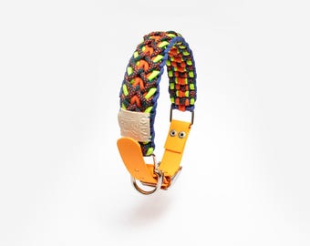 Collare per cani in paracord impermeabile, collare fatto a mano