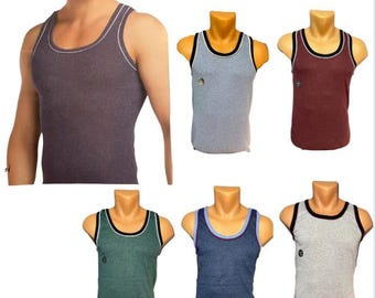 3 canottiere da uomo in cotone, confezione da 3, taglie dalla S alla 6XL (5-13), senza maniche, taglie forti