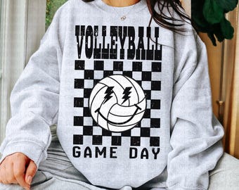 Retro Beachvolleyball Png, karierter Tanzball-Digital-Download, Sport-Volleyball-Spieltag-Sublimation