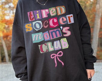 Preppy Soccer Mom Png, Soccer Mom Bow Digital Download, Retro Soccer Sublimation Design