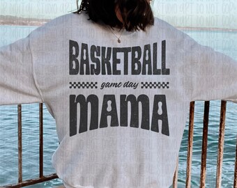 Basketball Mama Png, Retro Basketball Mom Game Day Digital Download