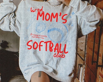 Softball Mom Doodle Png, Softball Mom Shirt Design, Trendy Softball png, Retro Softball Mom Sublimation, Tired Softball Mom Club Design
