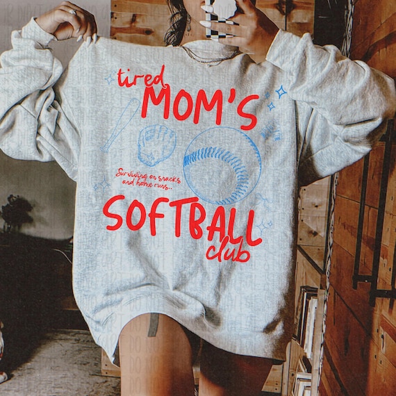 Softball Mom Doodle Png, Softball Mom Shirt Design, Trendy Softball png, Retro Softball Mom Sublimation, Tired Softball Mom Club Design