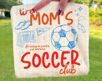 Soccer Mom Doodle Png, Soccer Mom Shirt Design, Trendy Soccer png, Retro Soccer Mom Sublimation, Tired Soccer Mom Club png