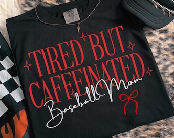 Baseball Mom Png, Retro Trendy Baseball png, Tired Baseball Mom Club Shirt Design, Coffee Lover Design
