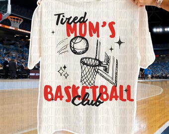 Basketball Mom Doodle Png, Basketball Mom Shirt Design, Trendy Basketball png, Retro Basketball Mom Sublimation, Tired Basketball Mom Club