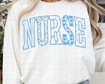 Preppy Nurse Coquette Floral Png, Grandmillennial Floral Nurse Instant Download, Nursing Sublimation Design