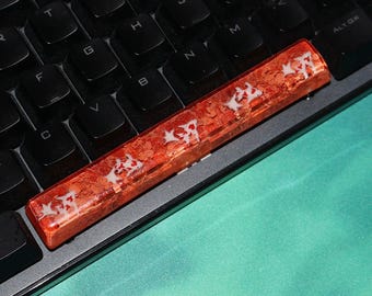 Handmade Orange Koi Fish Resin Spacebar