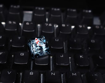 Handmade Resin Koi Fish Keycap: Deep Ocean Artisan Key Cap