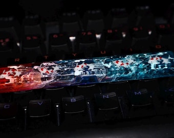 Resin Koi Fish Spacebar – Handmade Gradient Keycap for Mechanical Keyboard