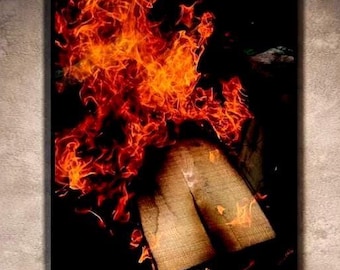 Moody Flame Photography Print | Bold Modern Transformational Art