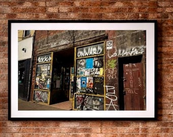 Graffiti Street Art Print | Urban Industrial Moody Modern Decor
