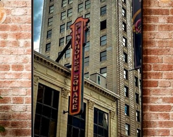 Theater District Wall Art | Colorful Architecture Photography | Statement Wall Decor | Cityscape Print