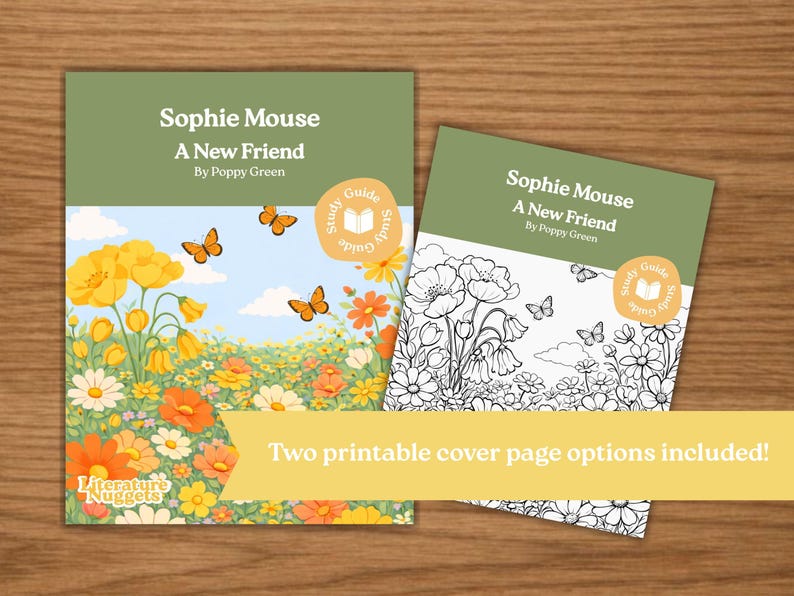 Sophie Mouse A New Friend Novel Study, Printable Activities (PDF ...
