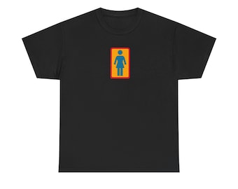 Girl Skateboards Company Tee Shirt - Red and Gold Edition - Mens Skateboarding Tee Shirt, Skate Tee Shirt, Skateboarding T Shirt
