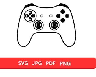 Gaming Svg,png Game Controller SVG Cut File, Gamer PNG, Video Game Clipart, Cricut Design, Silhouette File, Digital Download
