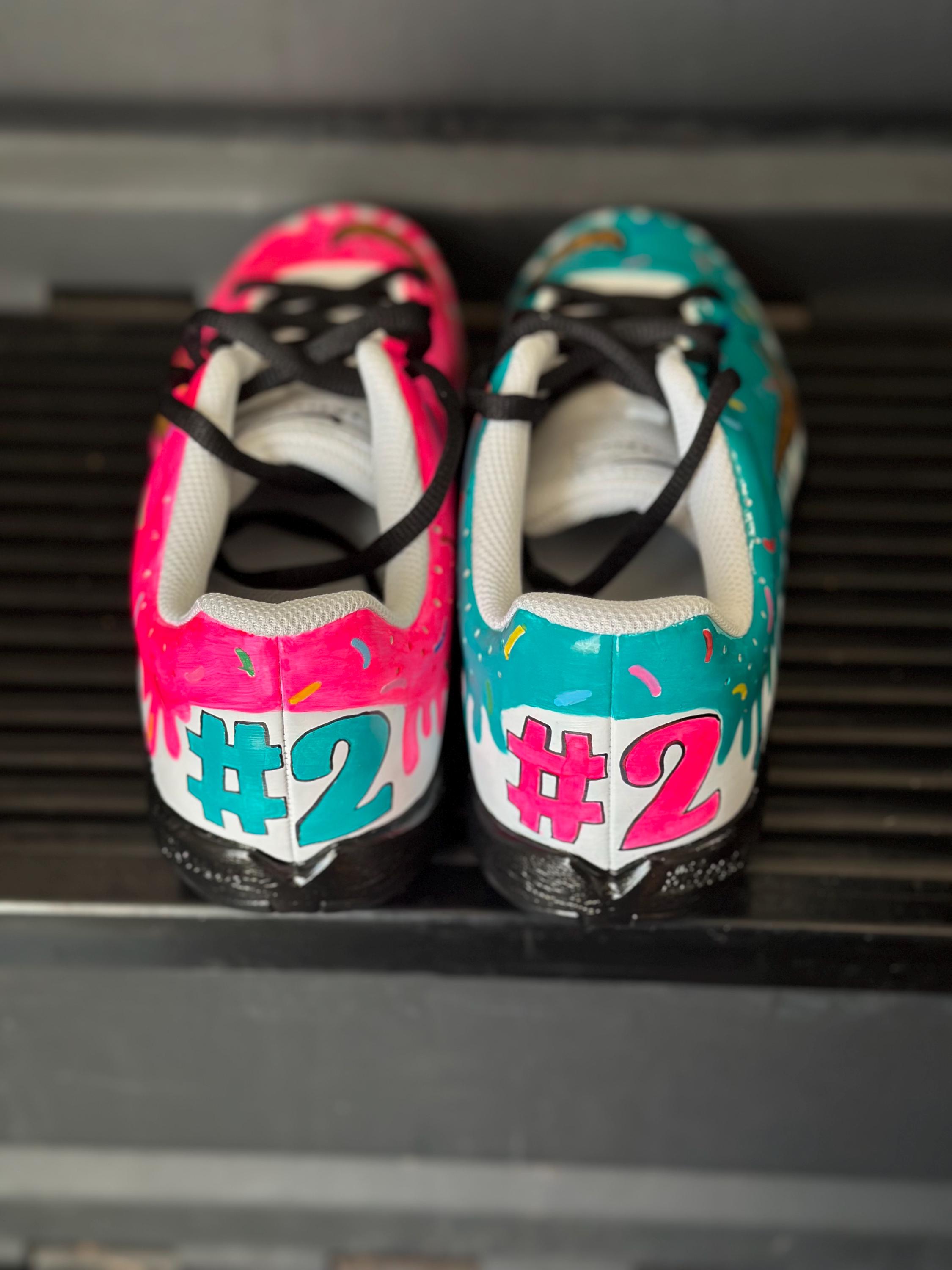 Custom Hand-painted Softball Cleats | Neon Drip Design - Etsy