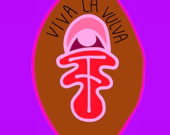 Viva La Vulva Illustration Wall Art Print