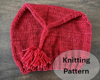 Modèle de tricot de bonnet norvégien rouge glacé PDF | Téléchargement instantané