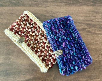 Luxury Ear Warmers | Erie Ear Warmer | Hand Knit Headband