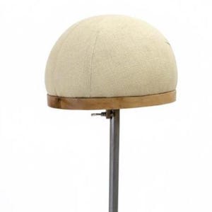 Hat Dome Display - Head Form with Adjustable Metal Stand
