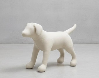 Maniquí de perro Jack Russel de lino: para exhibición o drapeado