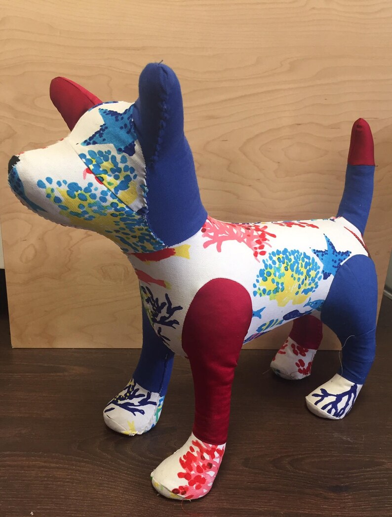 Professional Quality Dog Display Mannequin - Custom Patchwork Sparky ...