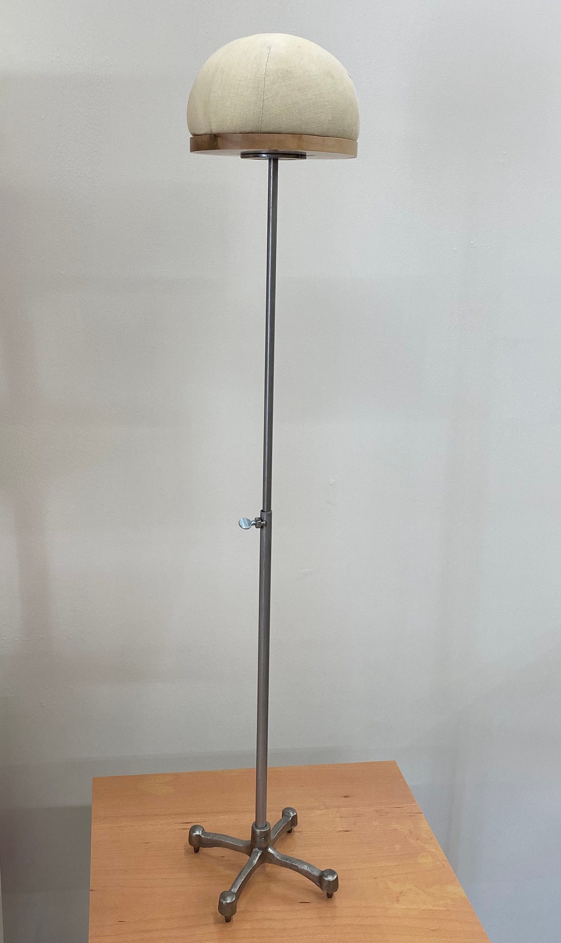 Hat Dome Display Head Form With Adjustable Metal Stand Etsy