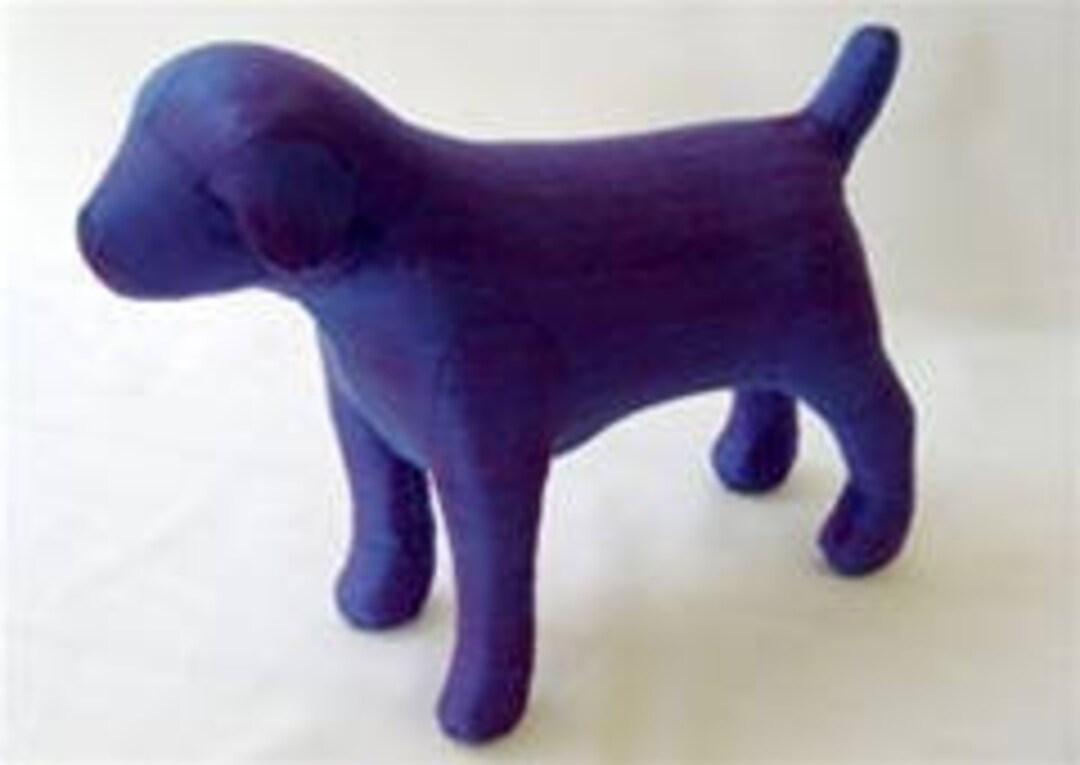 Professional Quality Dog Display Mannequin - Small Dog, Fabric Covered ...