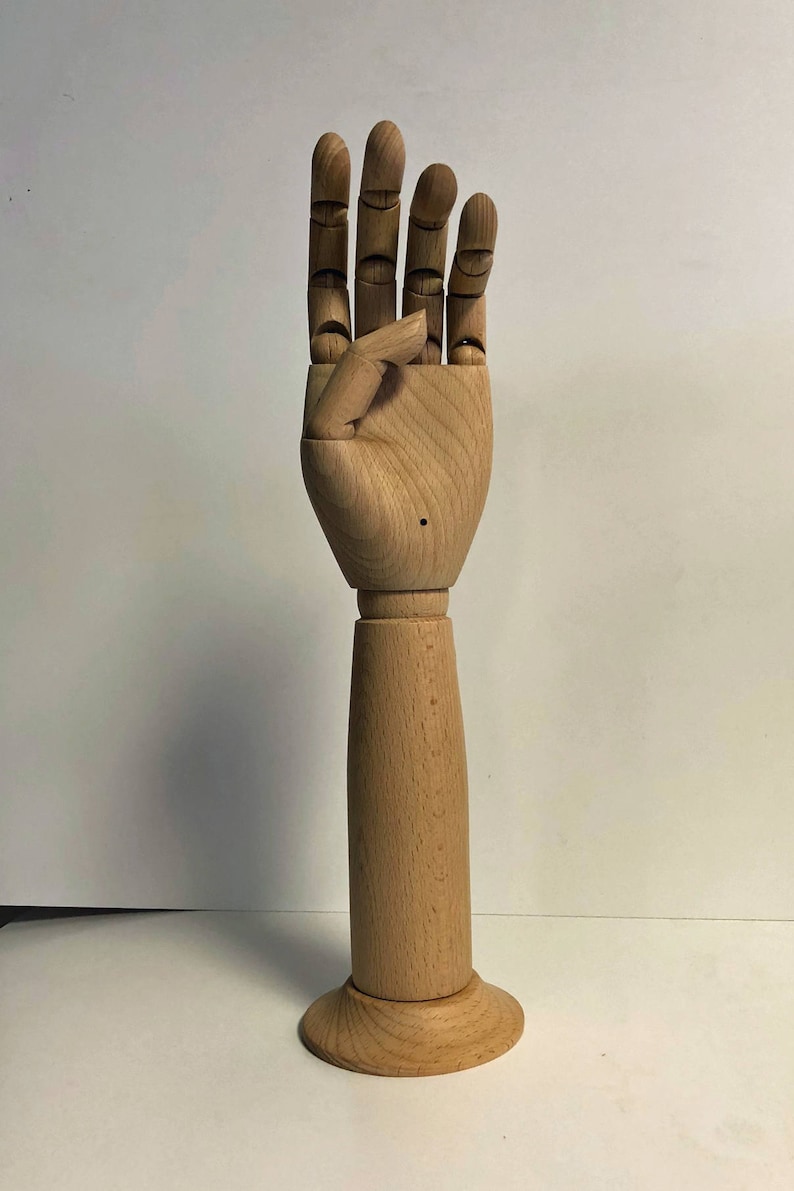 Articulated Wood Handperfect for Displaying Gloves or Other