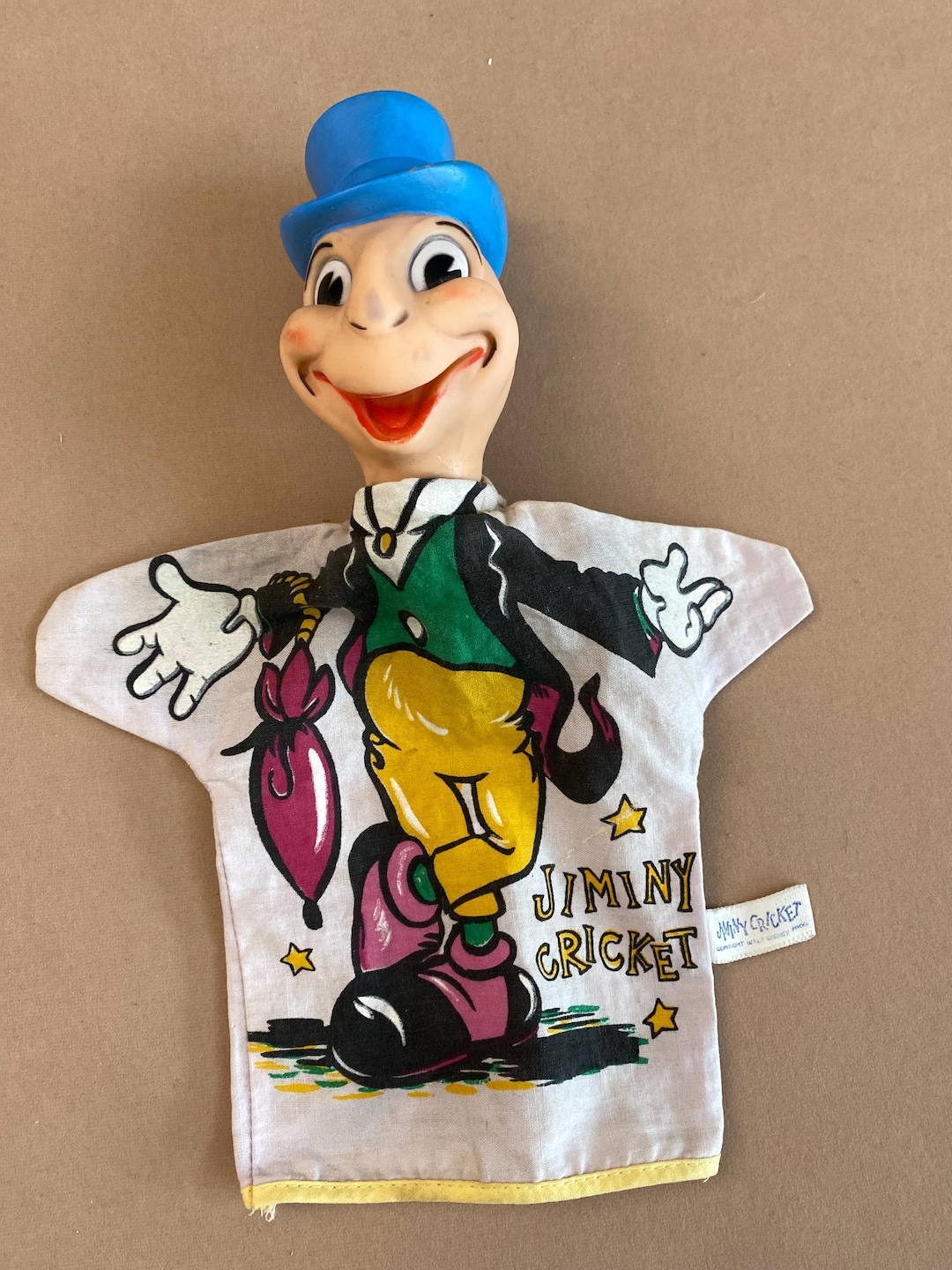 Jimmy Cricket Hand Puppet by Gund. Circa 1950s. - Etsy