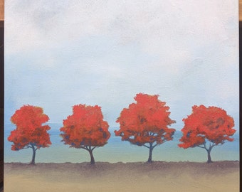 4 Red Trees