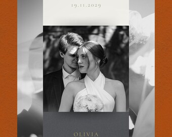 zdobądź zaproszenie na ślub ze zdjęciem pary, wszystkie wzory dostępne