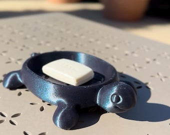 Turtle Soap Dish – Playful Bathroom Decor - 3D Printed