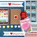 CELL PHONE VALENTINE Cards - Favor Tags - Instant Download - Bella Bella Studios