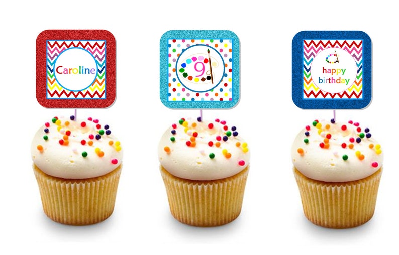 Personalized Printable Download Paint Party 5x7 Invite and Party Decorations