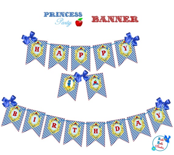PRINCESS BANNER ~ Bunting ~ Printable Instant Download Il_570xn